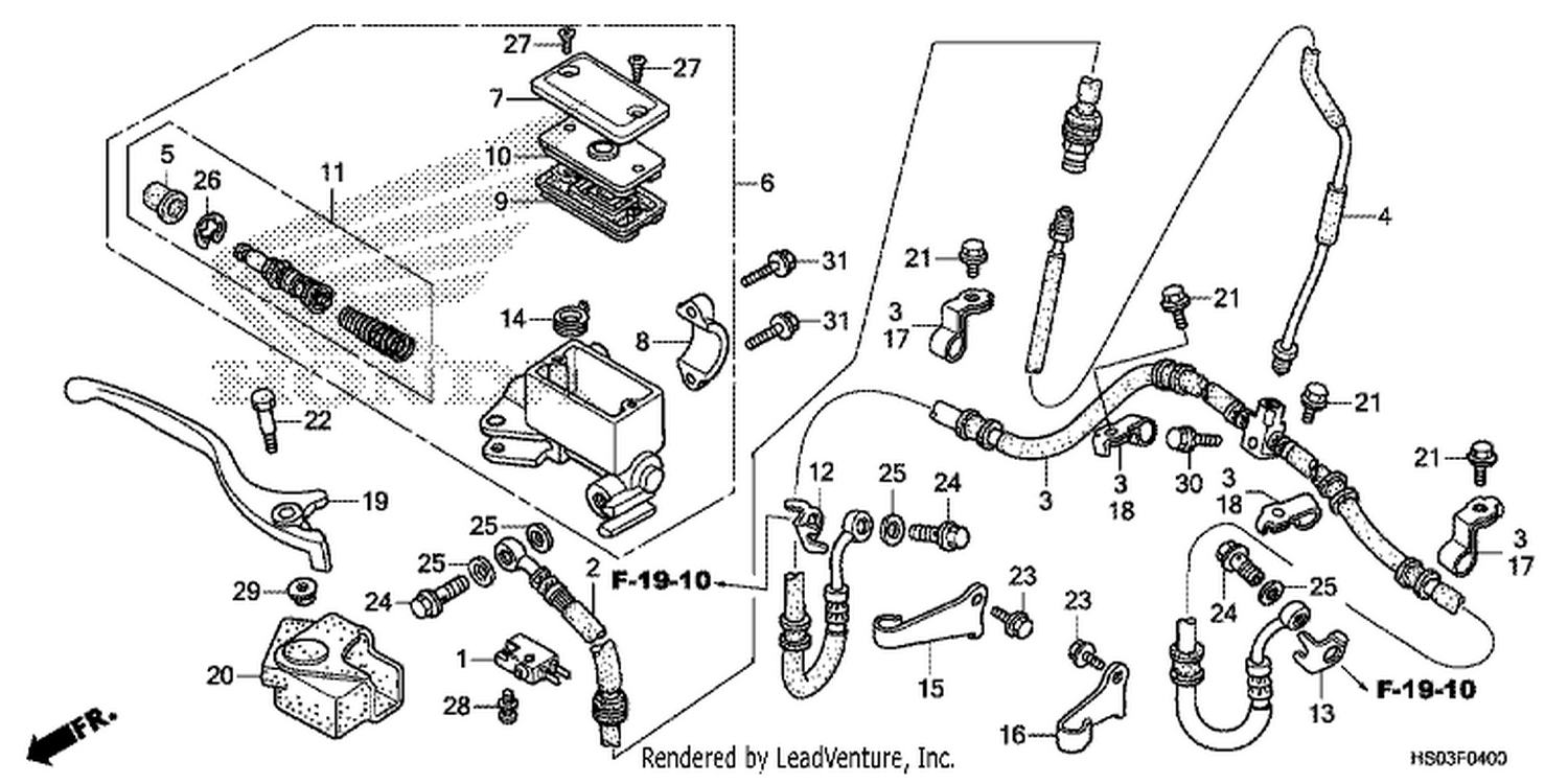  FRONT BRAKE MASTER CYLINDER