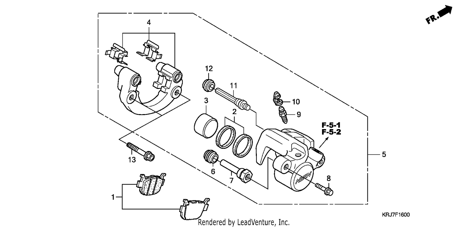 REAR BRAKE CALIPER