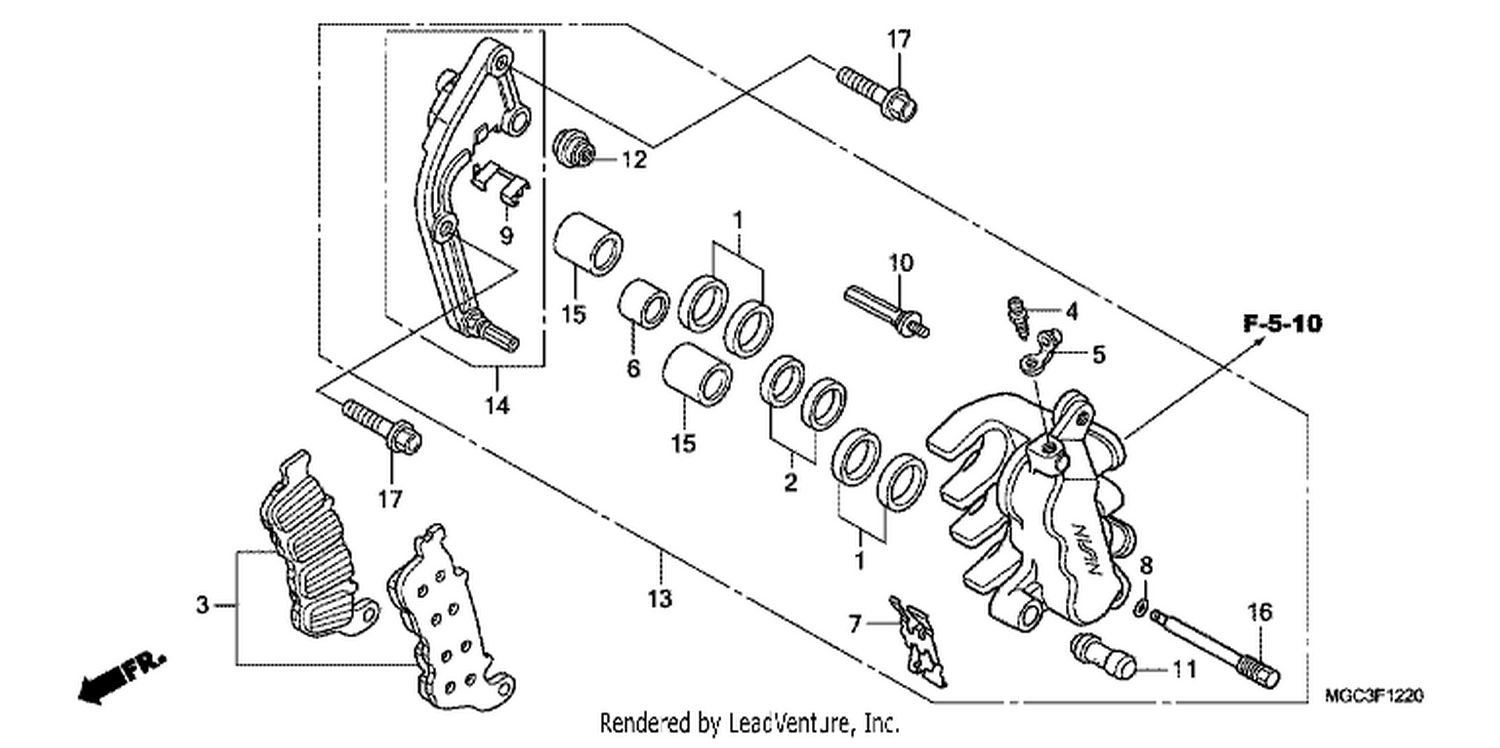  20 L. FRONT BRAKE CALI PER (CB1100A)