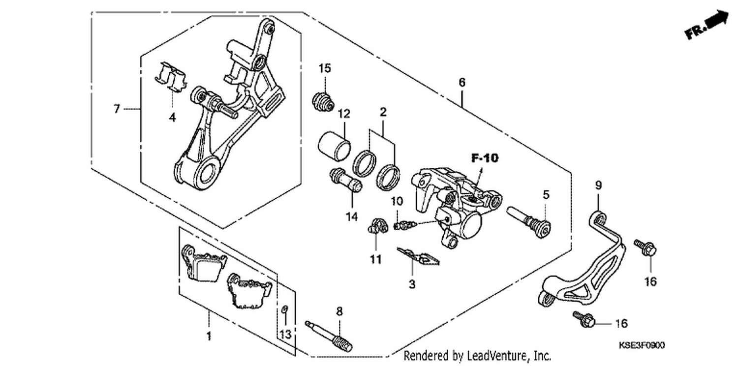  REAR BRAKE CALI PER