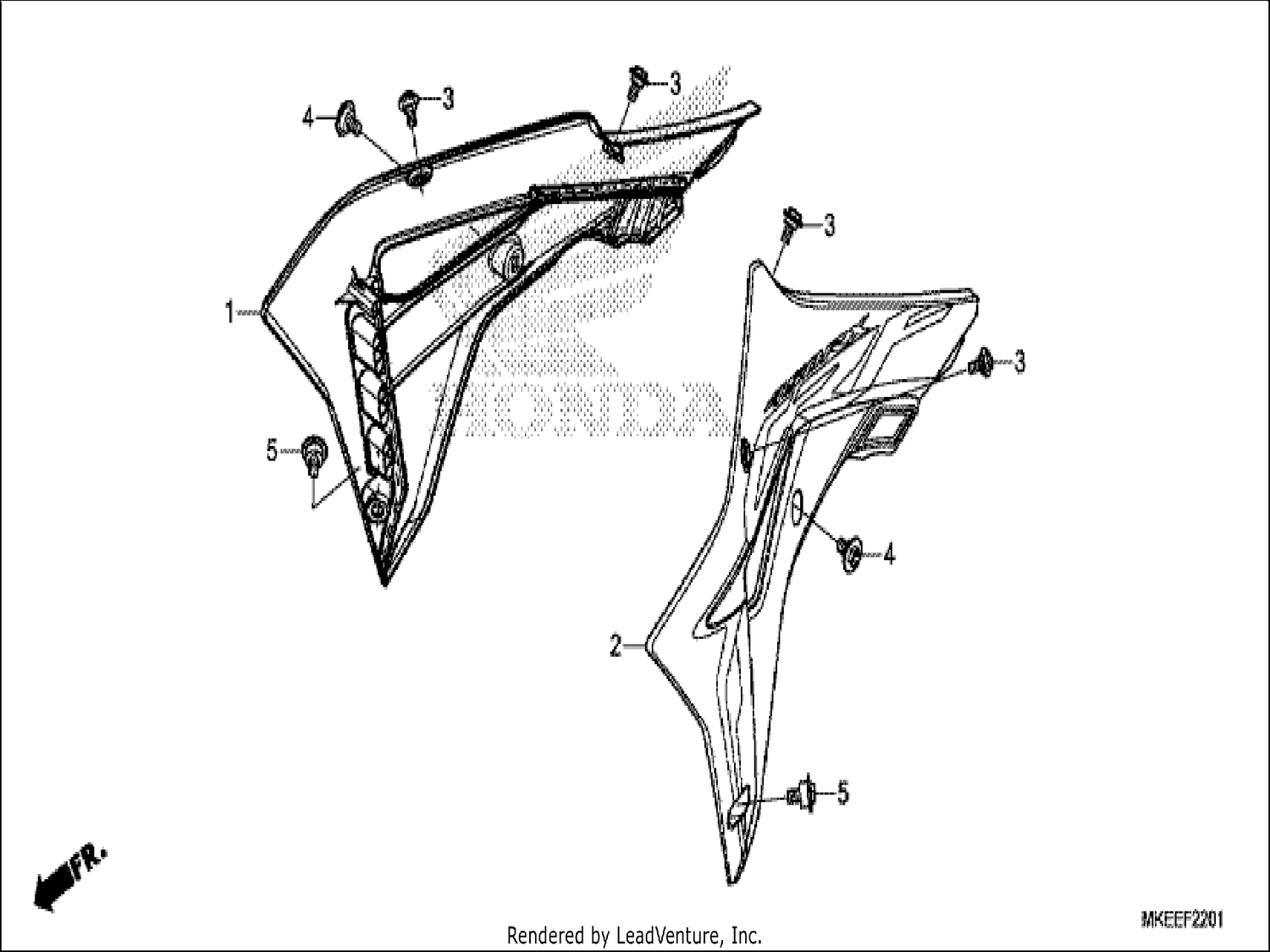  1 RADIATOR SHROUD (CRF450RX)
