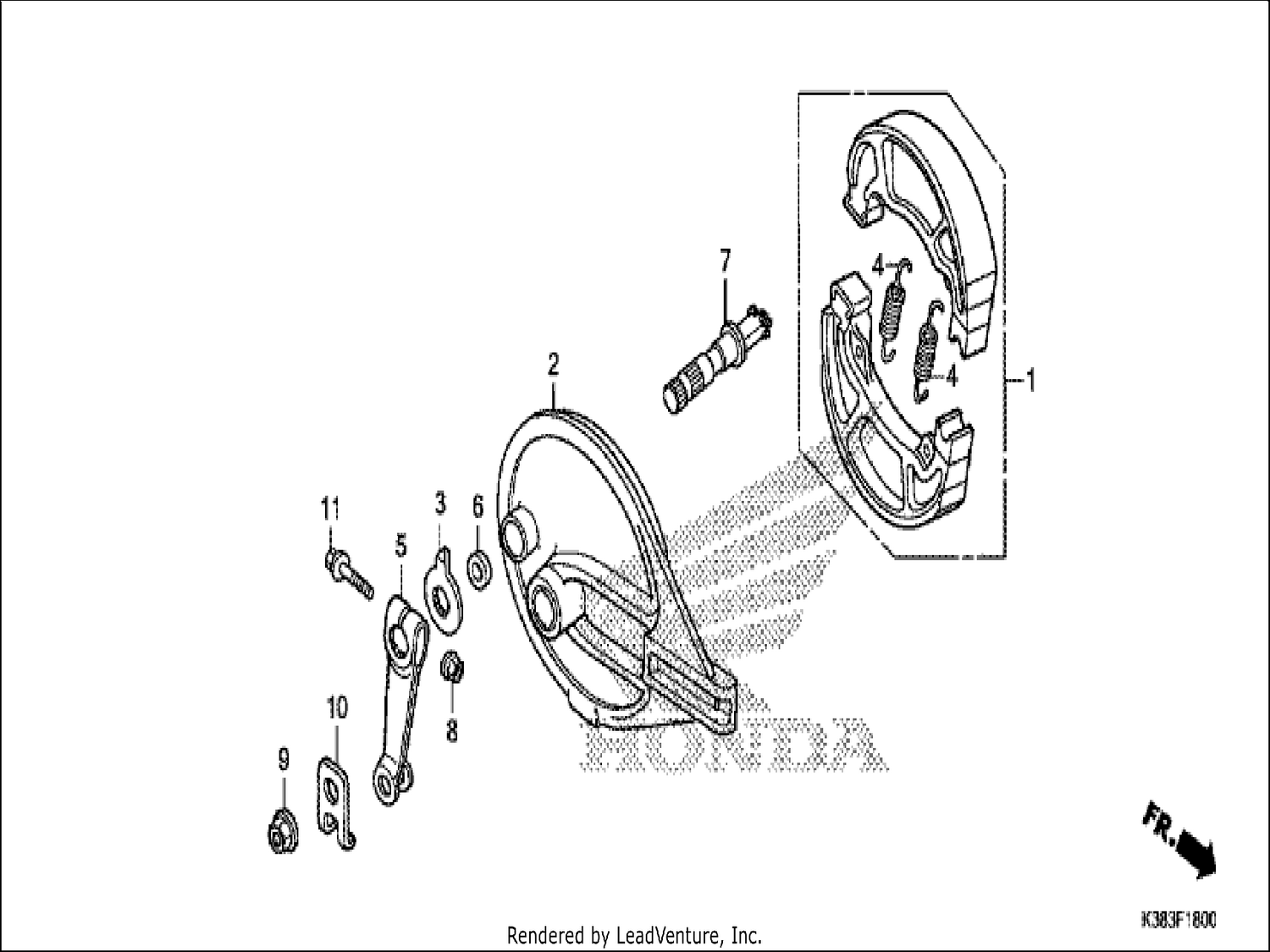  REAR BRAKE PANEL