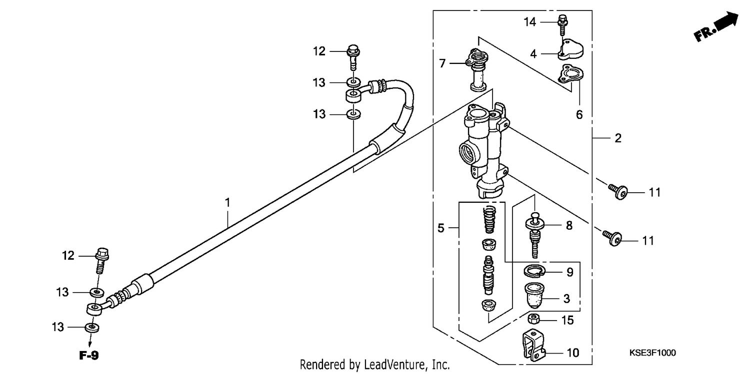 RR. BRAKE MASTER CYLINDER