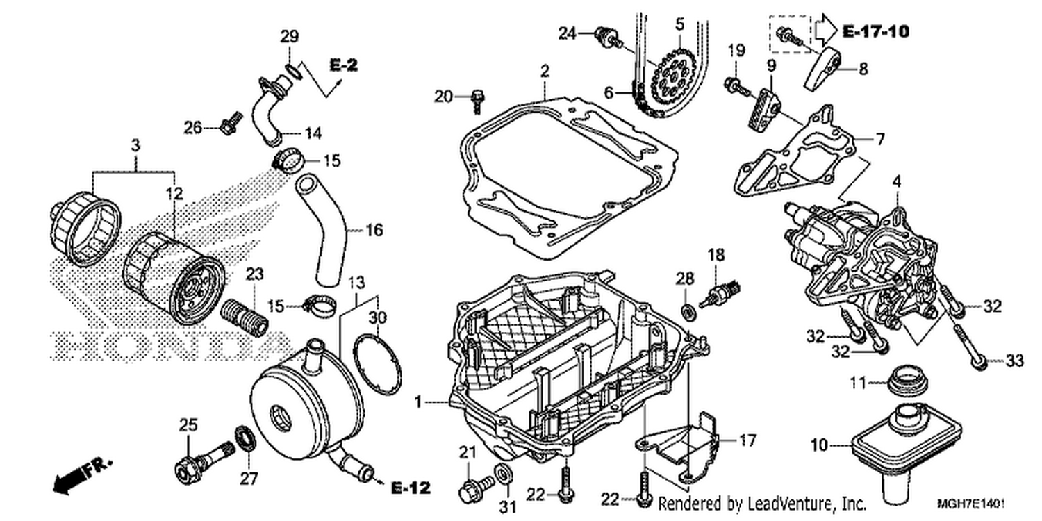  1 OI L PUMP (VFR1200XD/ XDA/ XDL/ XDS)