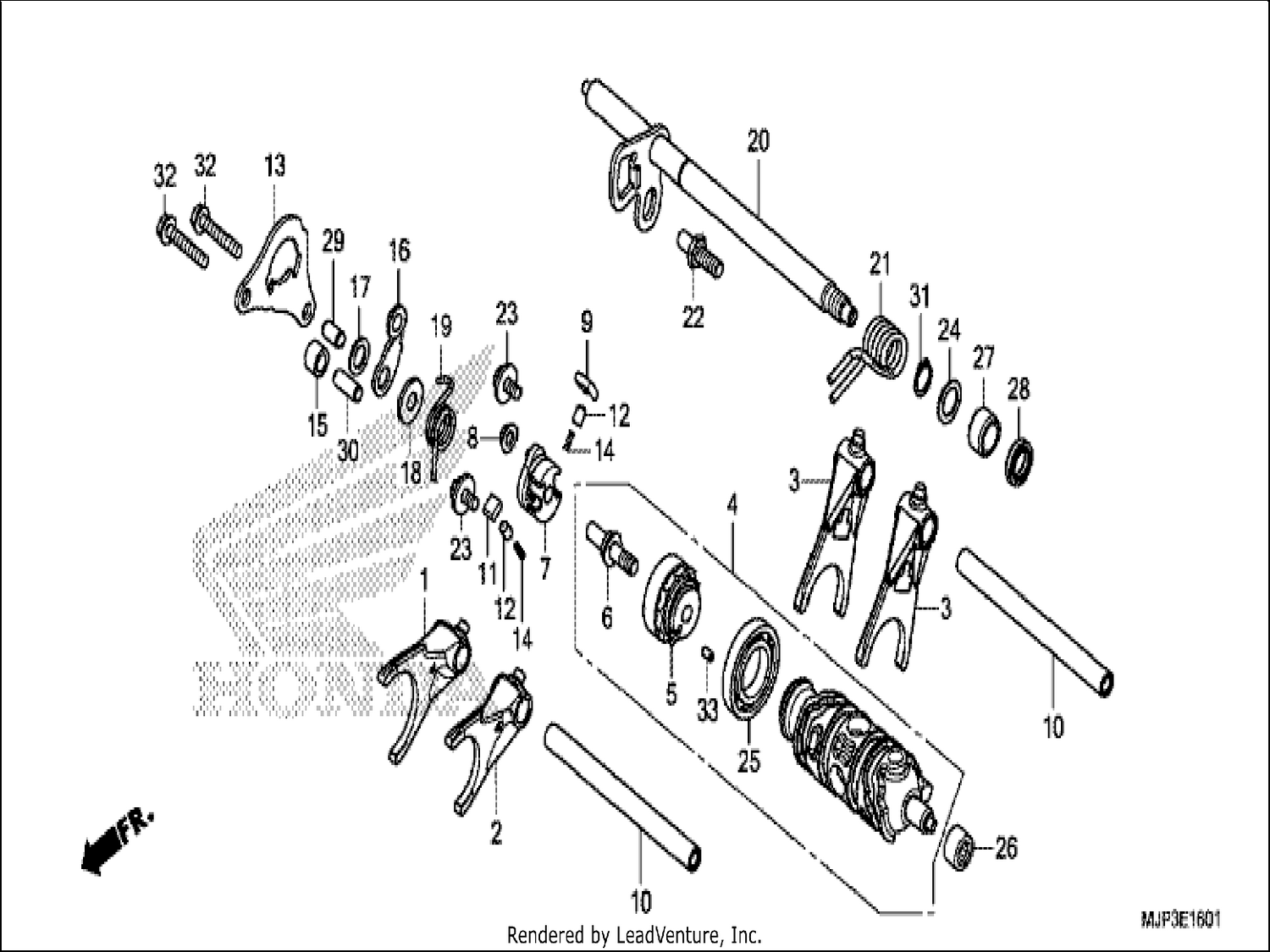  1 GEARSHIFT DRUM (CRF1000D)