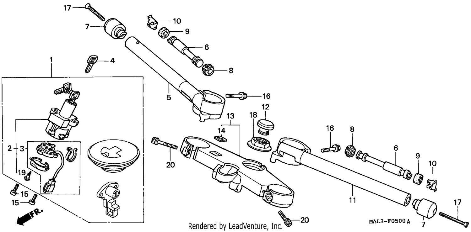 HANDLE PIPE/TOP BRIDGE