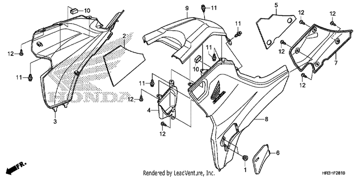  10 SIDE COVER/TANK COVER