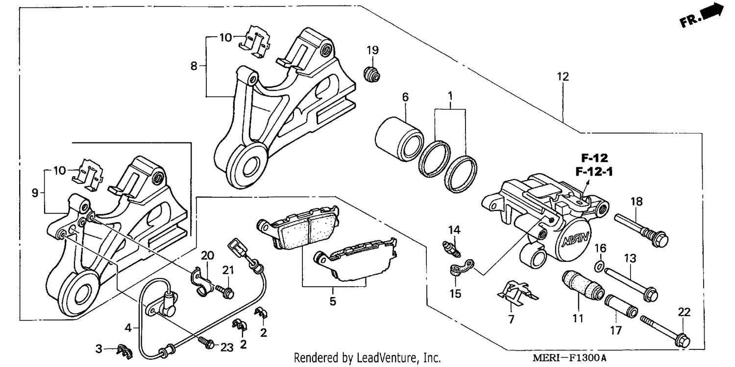 REAR BRAKE CALIPER
