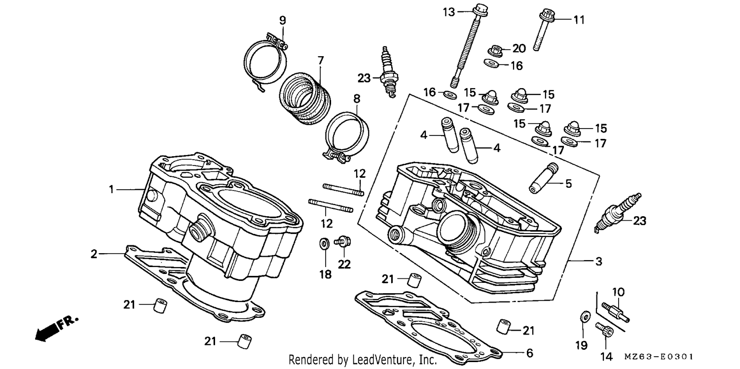 CYLINDER/CYLINDER HEAD (REAR)