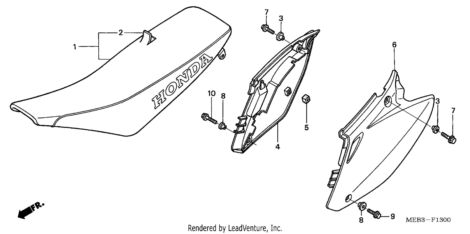 SEAT/SIDE COVER (CRF450R2,3,4)
