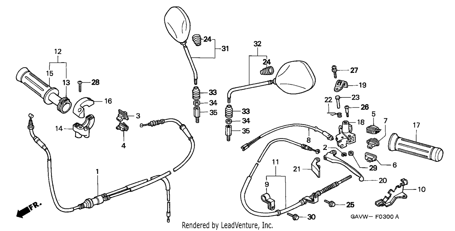 HANDLE LEVER/SWITCH/CABLE