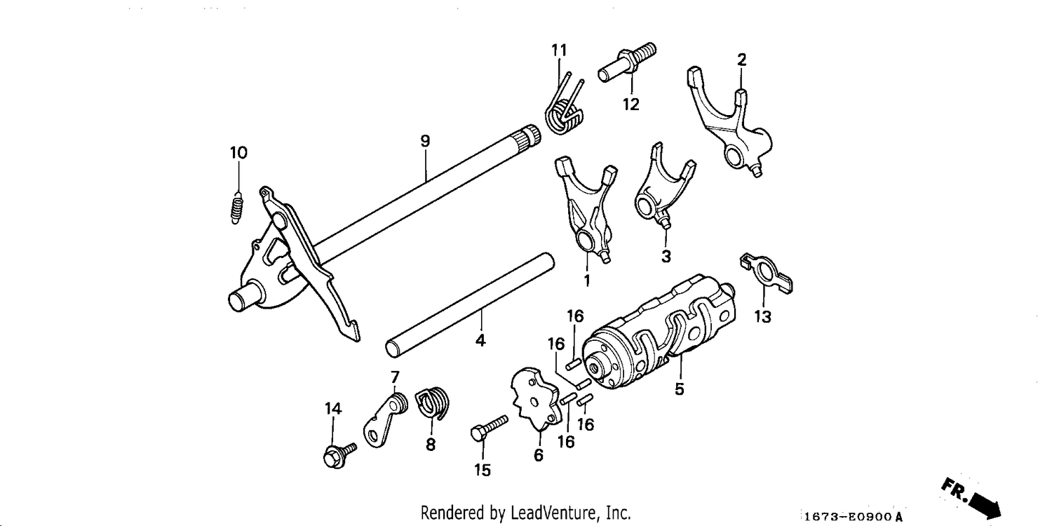 SHIFT DRUM/SHIFT FORK