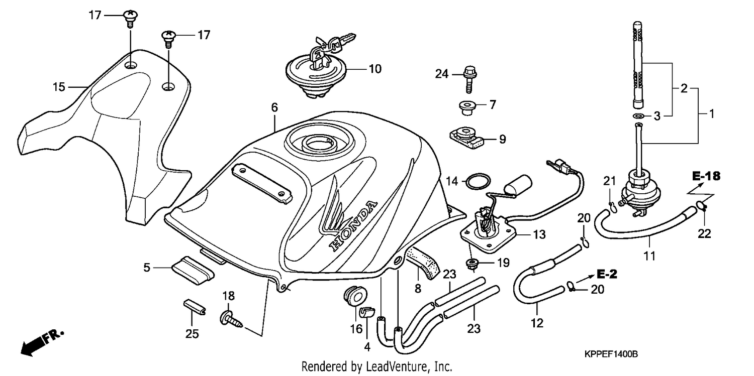 FUEL TANK (CBR125R/RS/RW5/RW6/RW8)