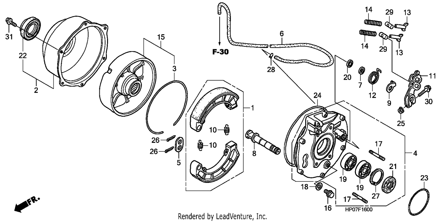 REAR BRAKE PANEL