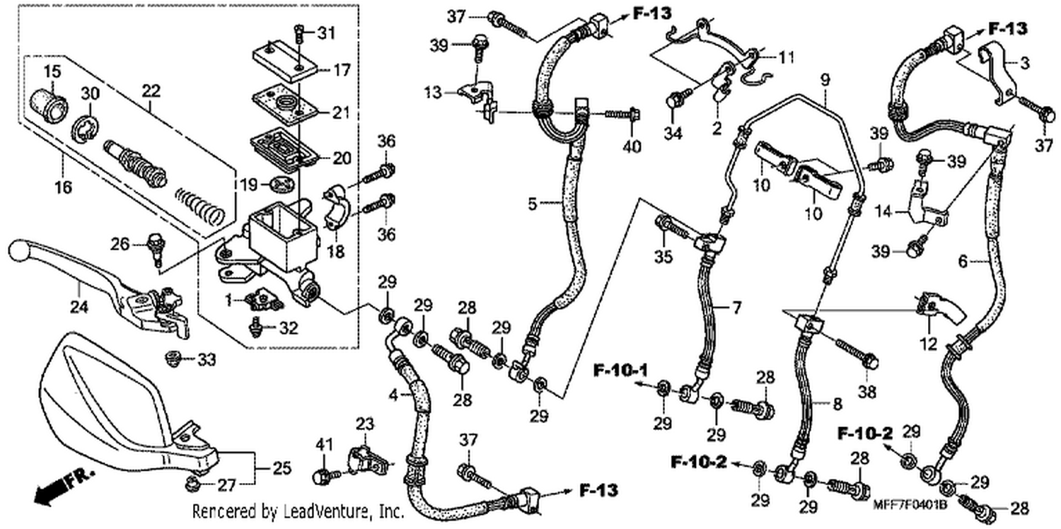  1 FR. BRAKE MASTER CYLI NDER (ABS)