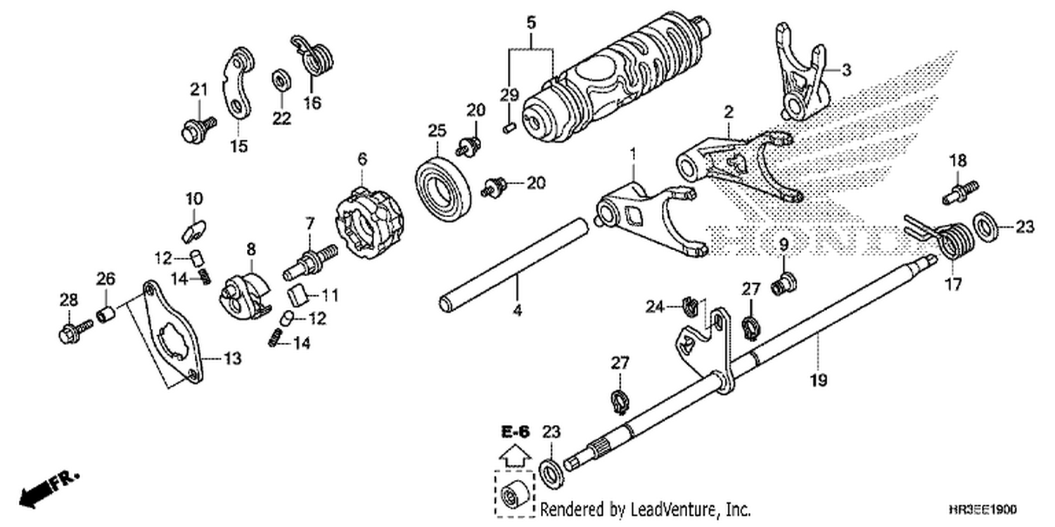  GEARSHI FT FORK (TRX420FA1/ FA2)