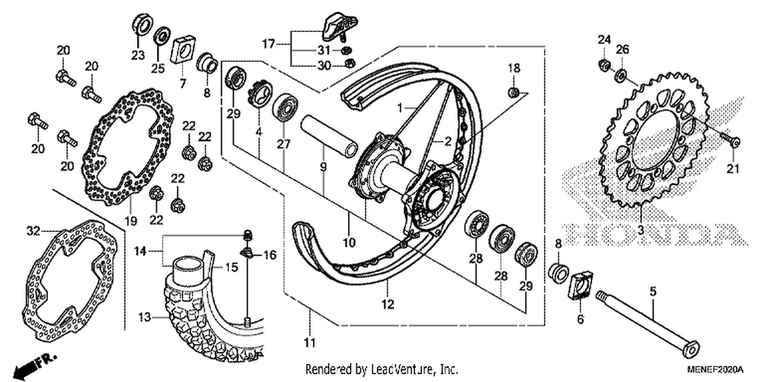  20 REAR WHEEL