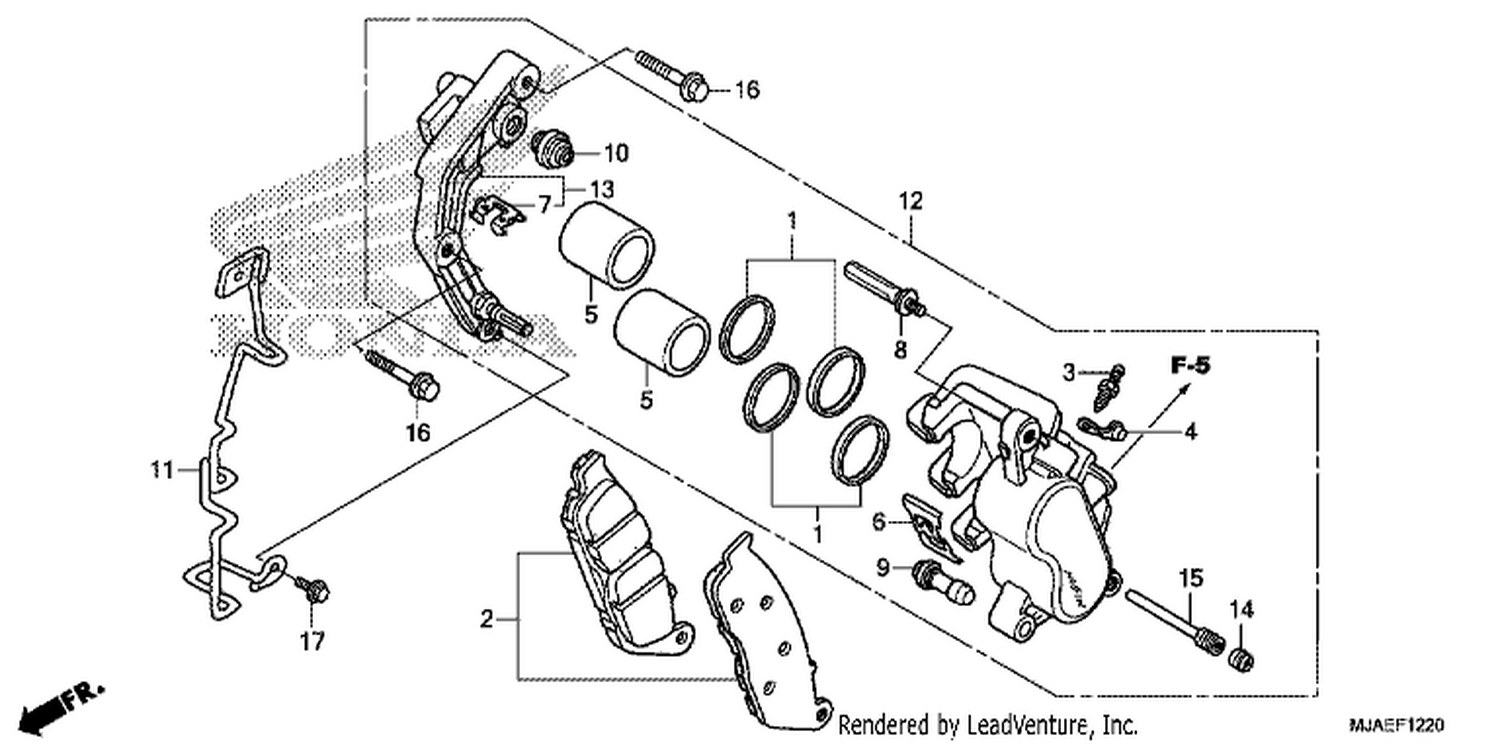  20 FRONT BRAKE CALI PER (VT750S)