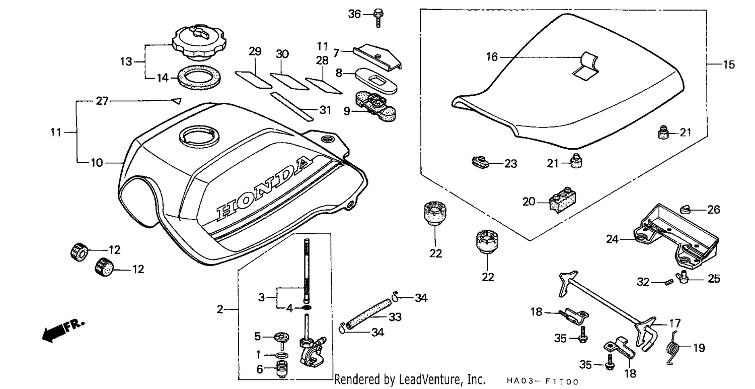 FUEL TANK/SEAT