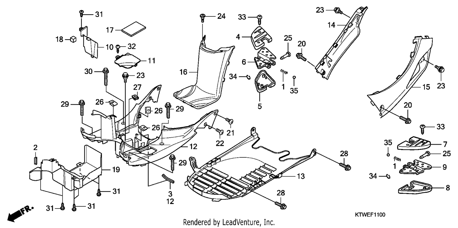 FLOOR PANEL/PILLION STEP