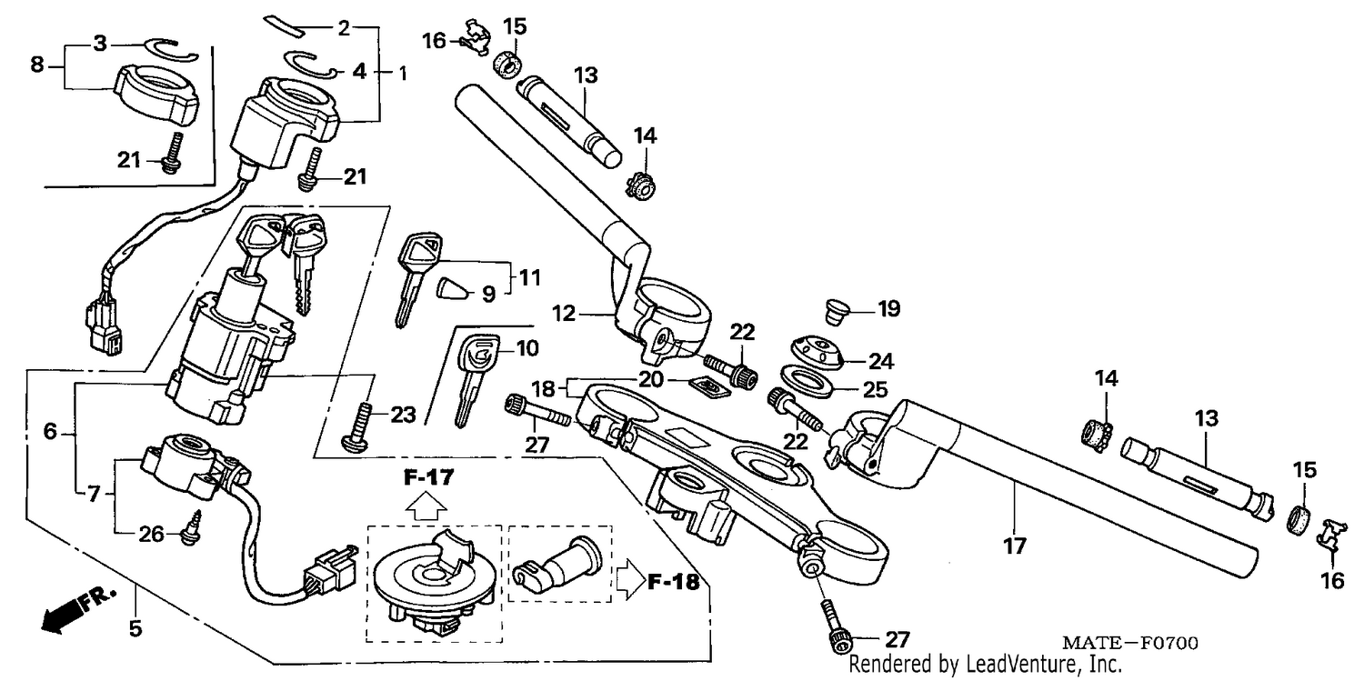 HANDLE PIPE/TOP BRIDGE