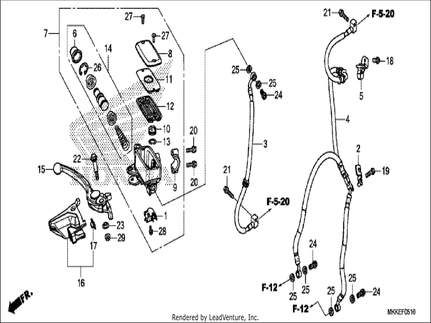  10 FR. BRAKE MASTER CYLINDER