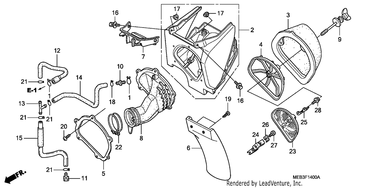 AIR CLEANER (CRF450R2)