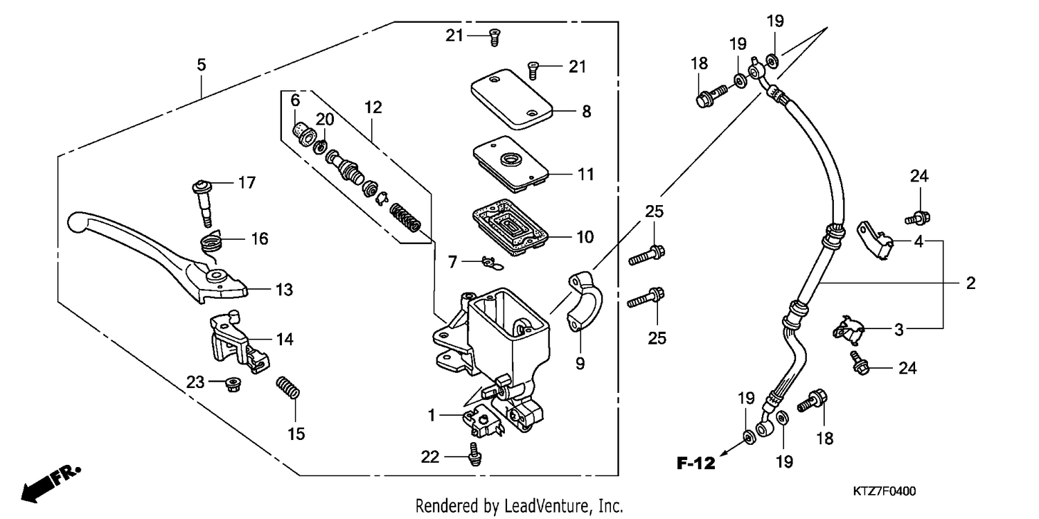 FR. BRAKE MASTER CYLINDER