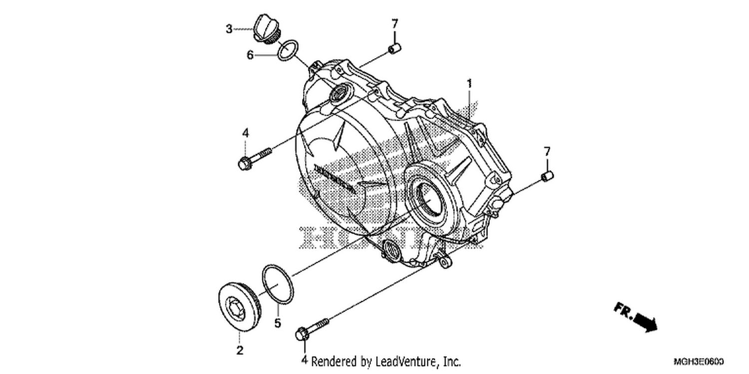  RI GHT CRANKCASE COVER (VFR1200X)