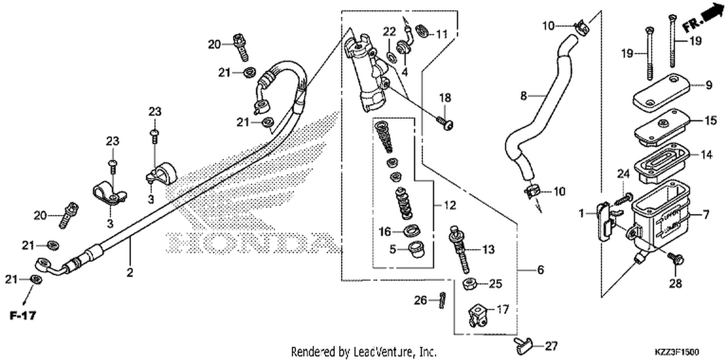 REAR BRAKE MASTER CYLINDER