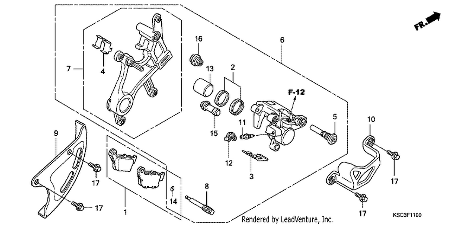  REAR BRAKE CALI PER