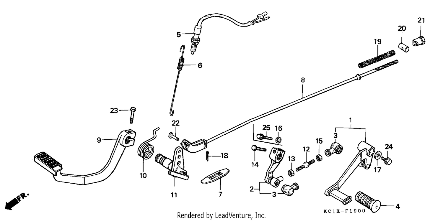 CHANGE PEDAL/BRAKE PEDAL