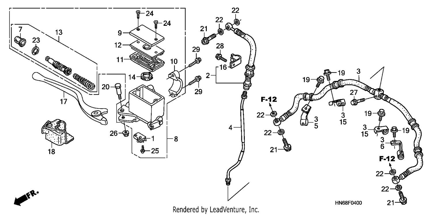 FR. BRAKE MASTER CYLINDER