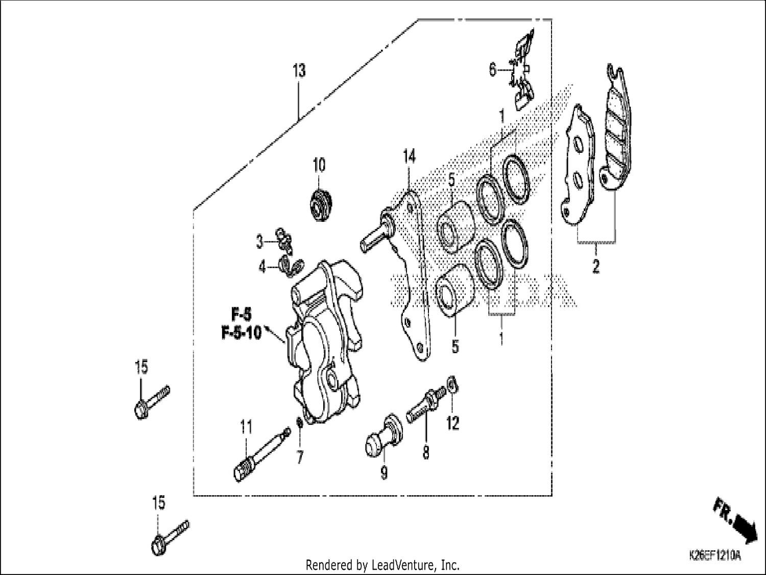  10 FRONT BRAKE CALIPER