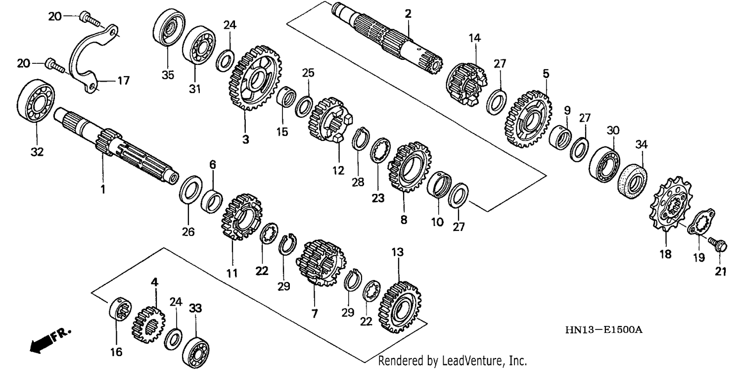 TRANSMISSION (TRX400EXX-4)