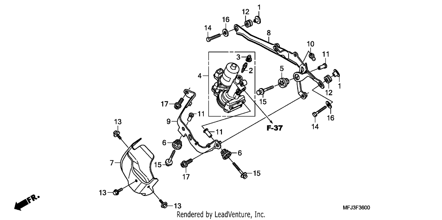 FRONT POWER UNIT (CBR600RA)