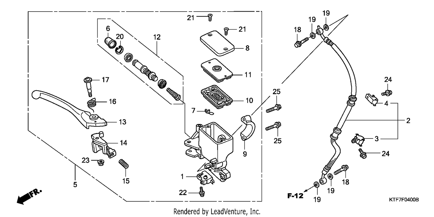 FR. BRAKE MASTER CYLINDER