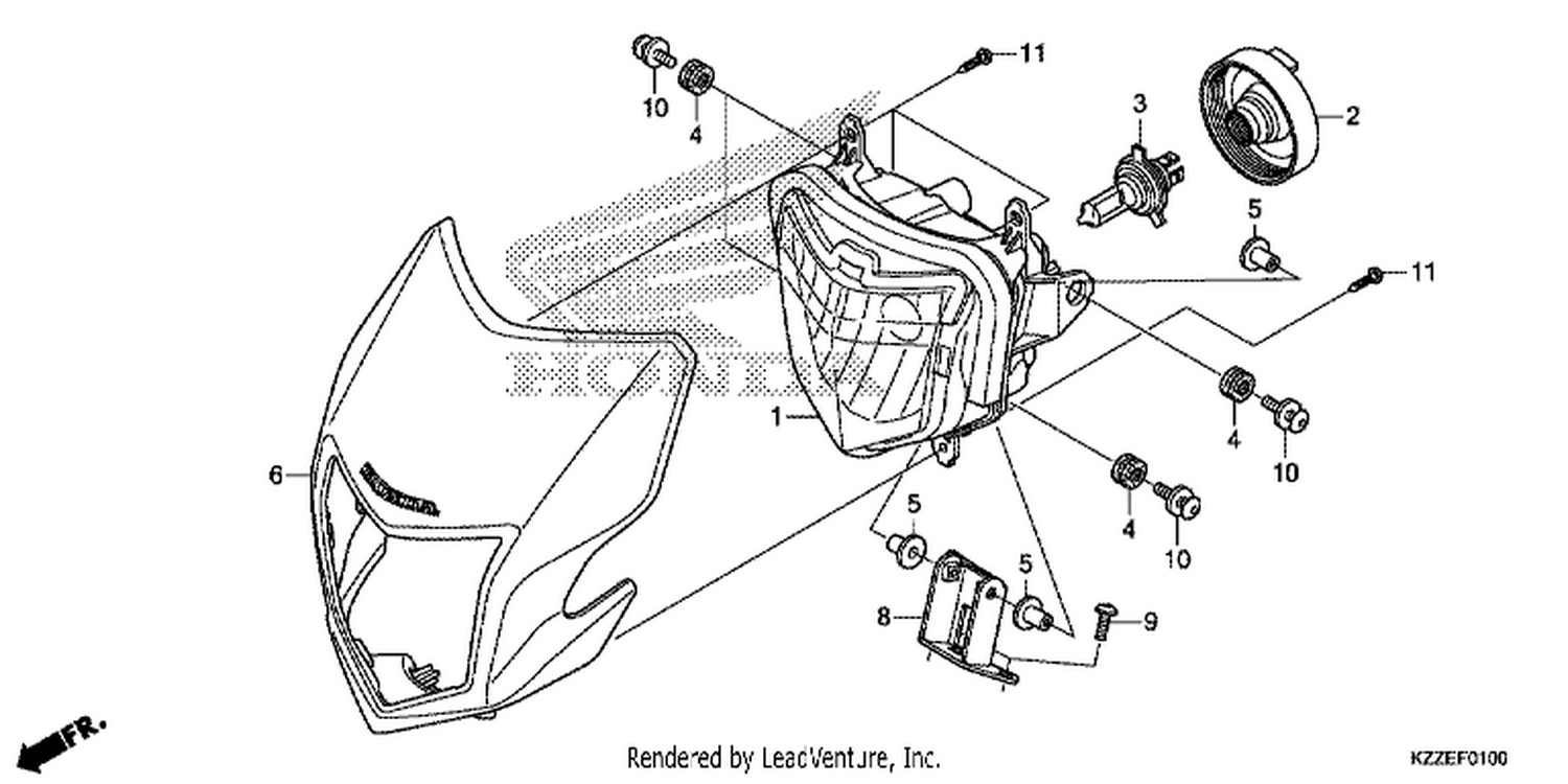  HEADLI GHT (CRF250L/ LA)