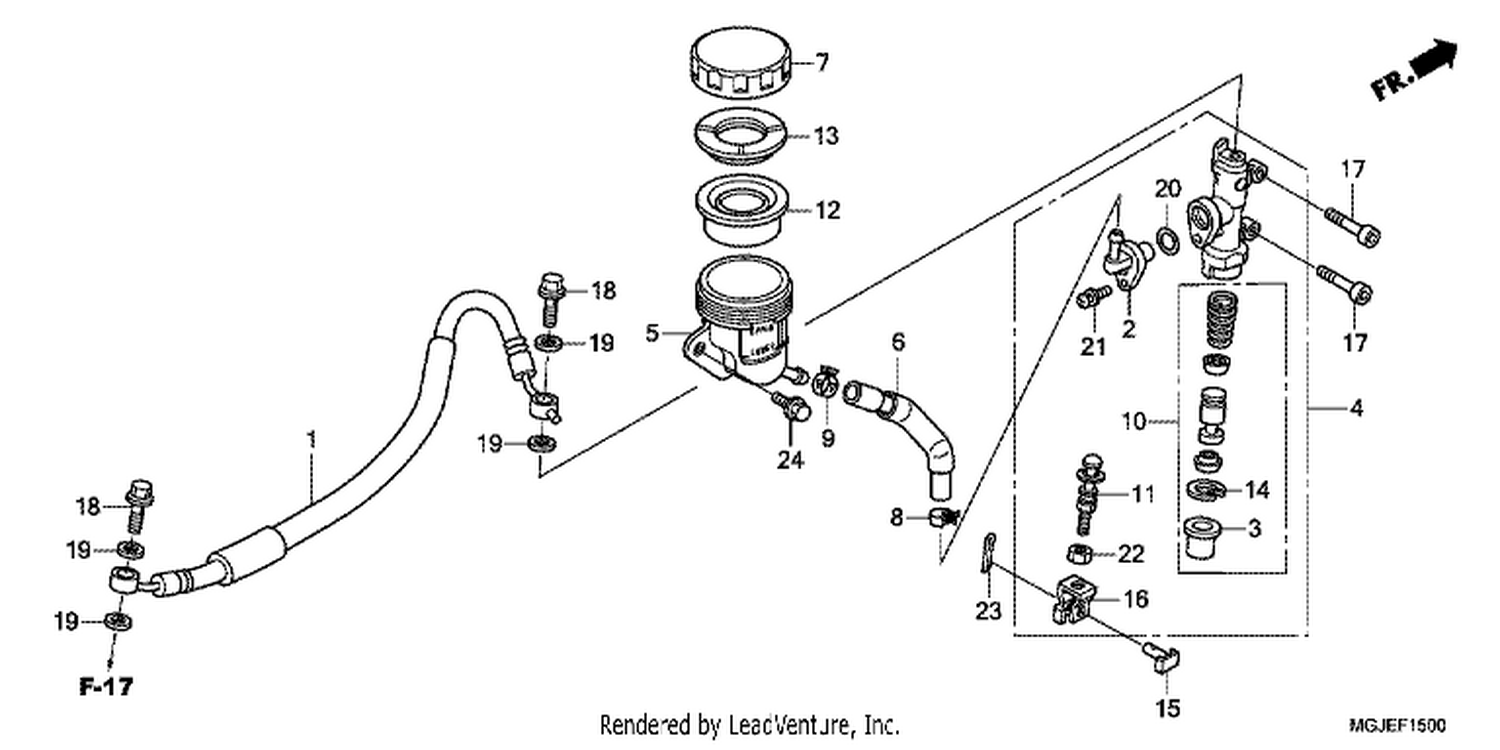  REAR BRAKE MASTERCYLINDER (CBF1000F)