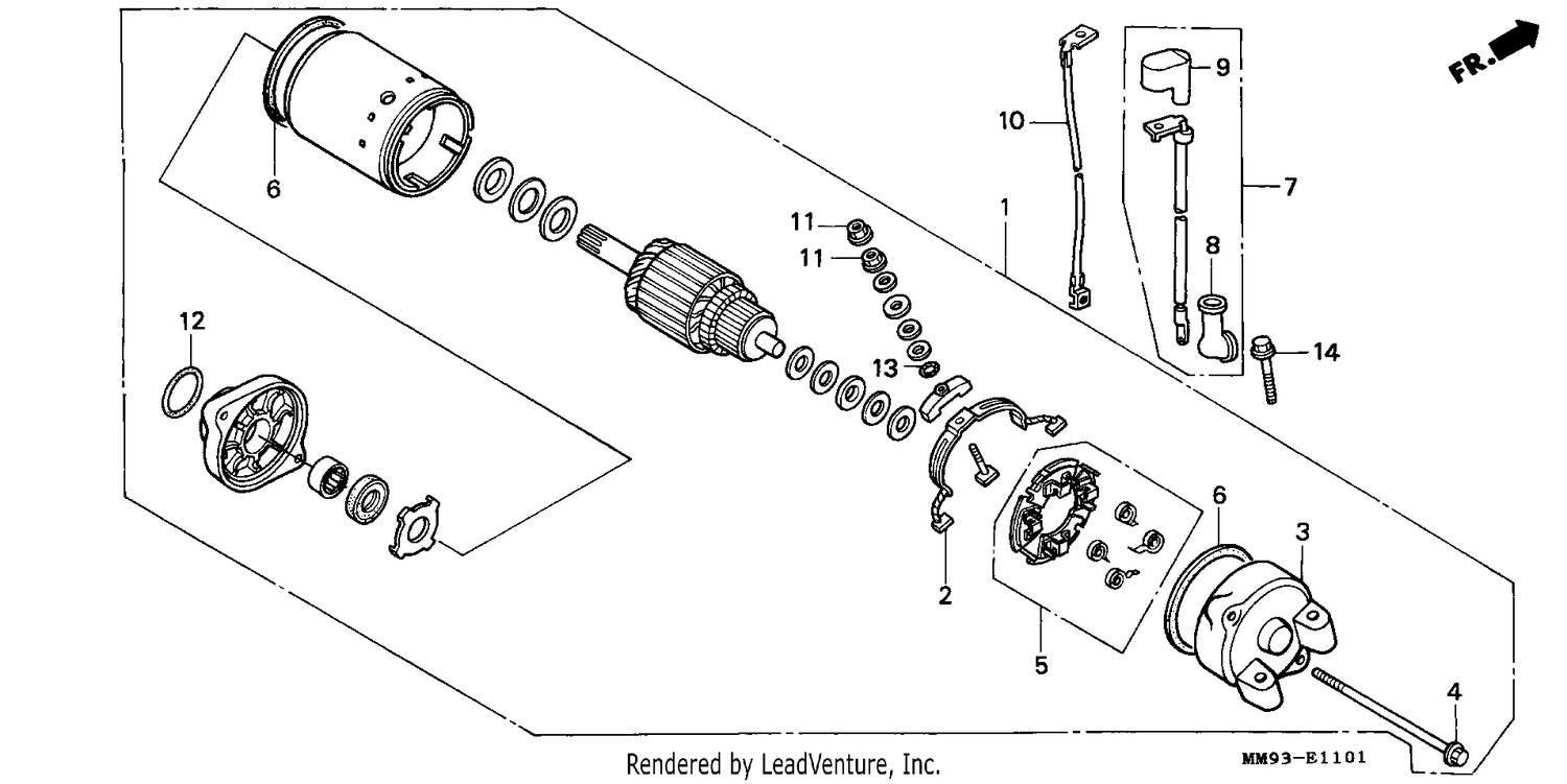 STARTING MOTOR (XL600VK/VL/VM/VN/VP/VR)