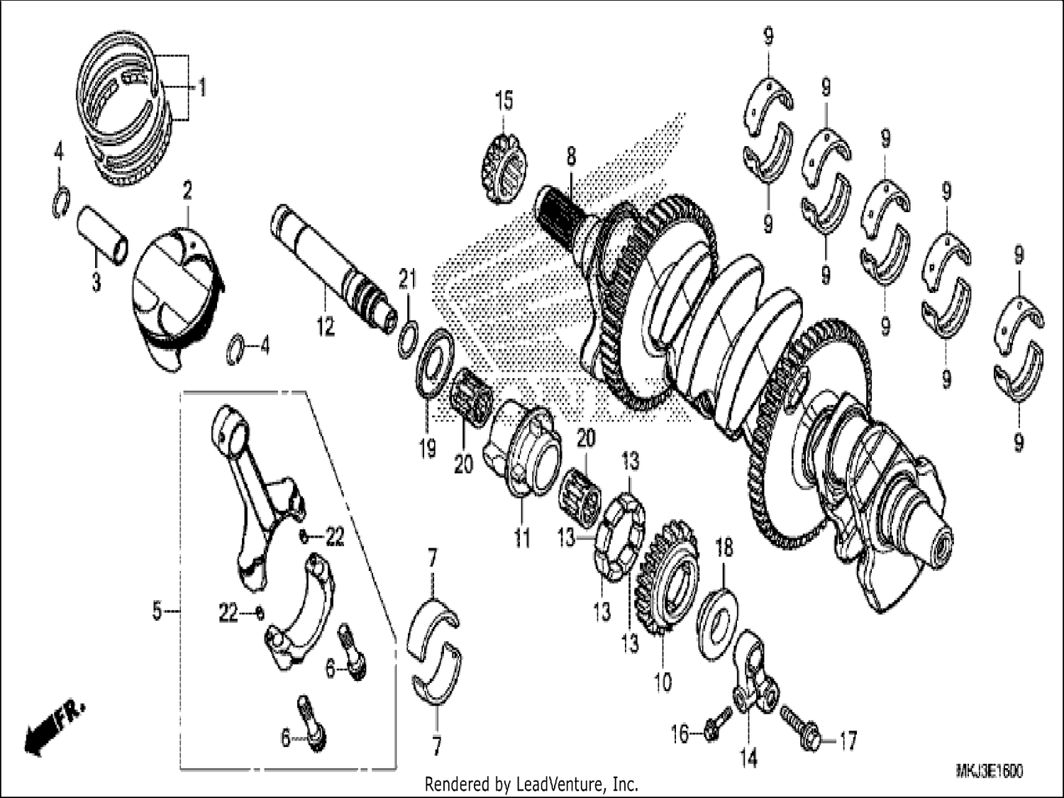  CRANKSHAFT/PISTON