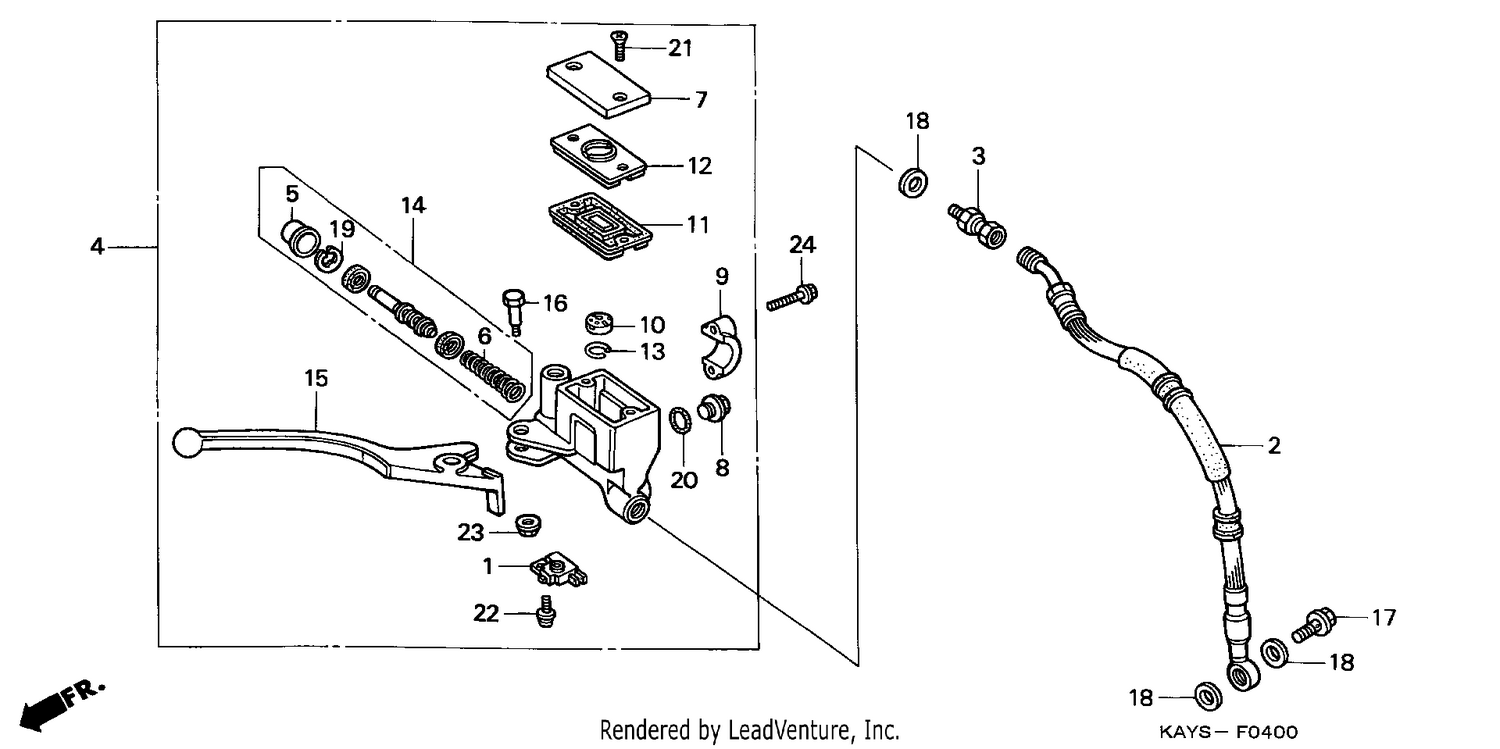 FR. BRAKE MASTER CYLINDER