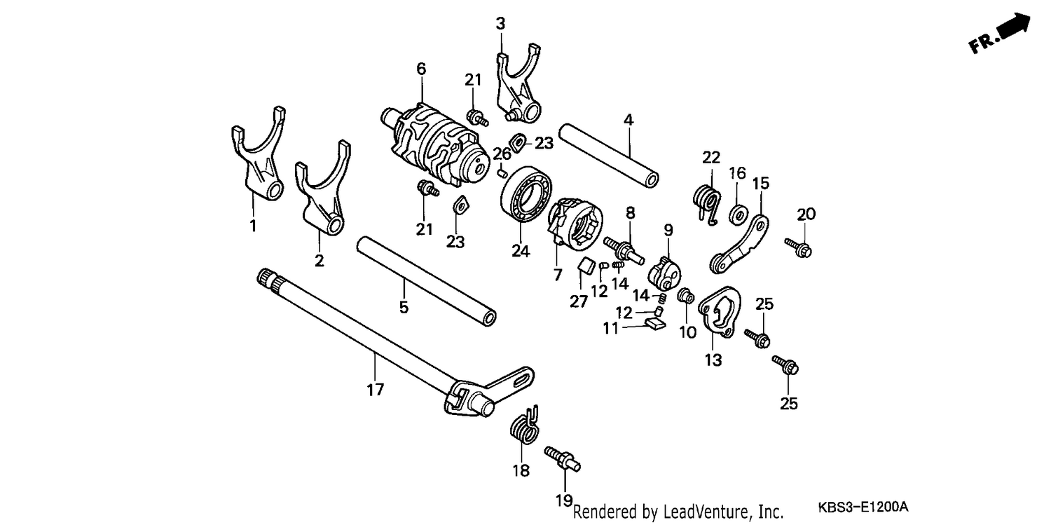 SHIFT DRUM/SHIFT FORK