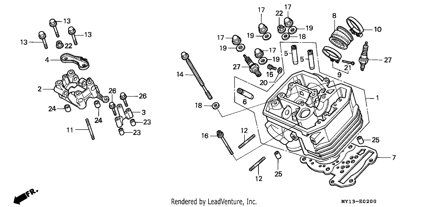 FRONT CYLINDER HEAD