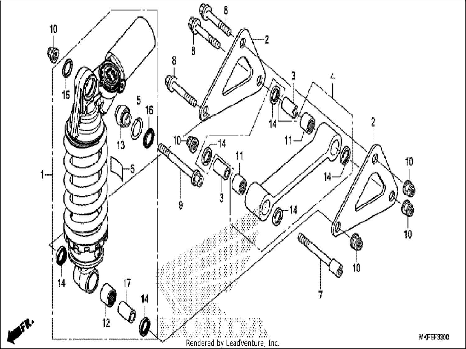  REAR CUSHION (CBR1000RA)