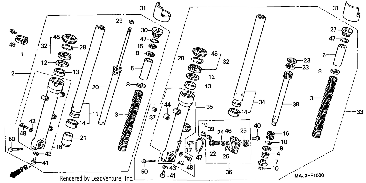 FRONT FORK (ST1100)
