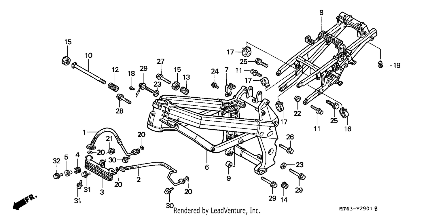 FRAME BODY (VFR750FR/FS/FT/FV)