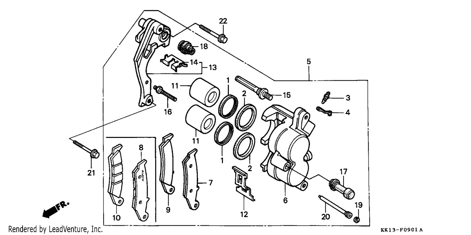 FRONT BRAKE CALIPER (2)