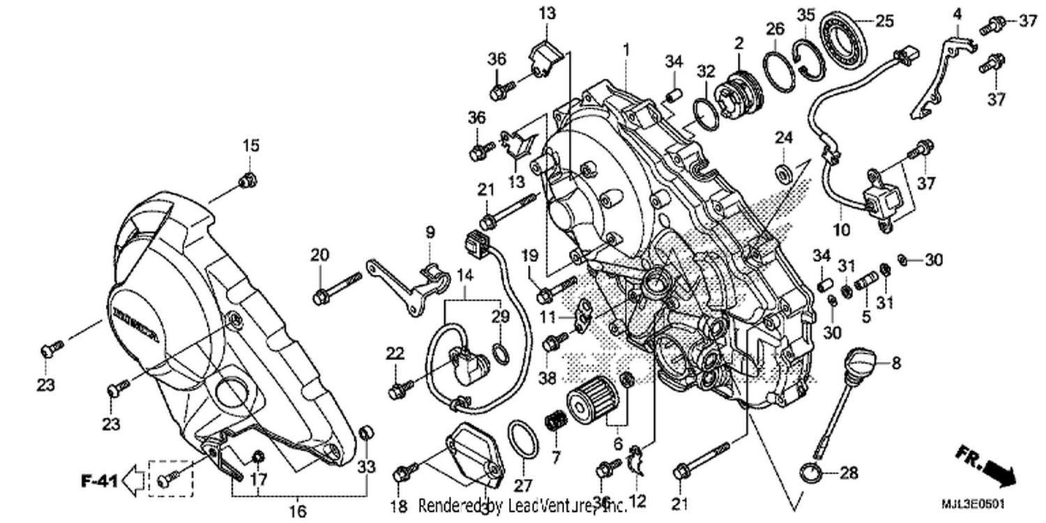  1 RI GHT CRANKCASE COVER (NC700XD/ 750XD)
