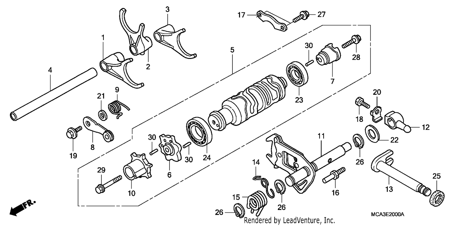 SHIFT DRUM/SHIFT FORK